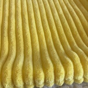 SUNNY YELLOW SQUARE PILLOW COVER 19" X 19" CHENILLE FEEL